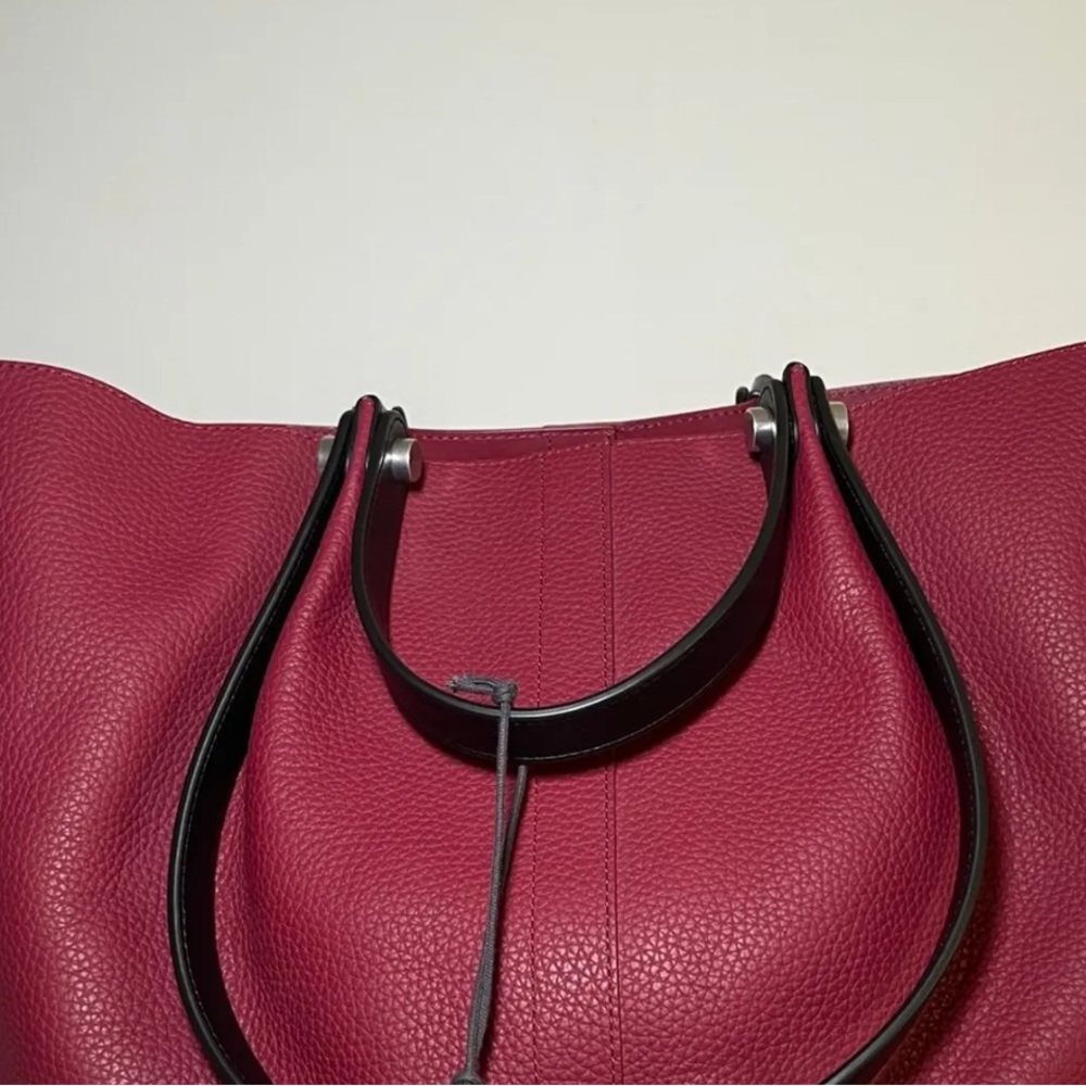 All Saints Allington Tote - Deep Red - Picture 3 of 7